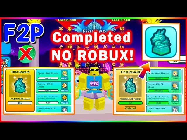 F2P Completed all Quests & got ALL rewards! | No ROBUX! | WFS | Roblox