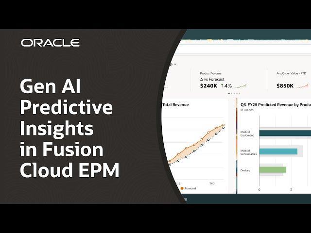 Predictive Insights in Oracle Fusion Cloud EPM: Demo