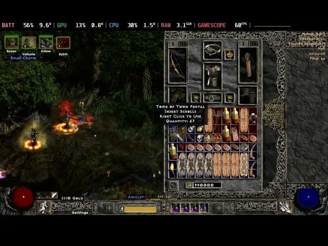 Project Diablo 2 (D2 LoD mod) running on Steam Deck