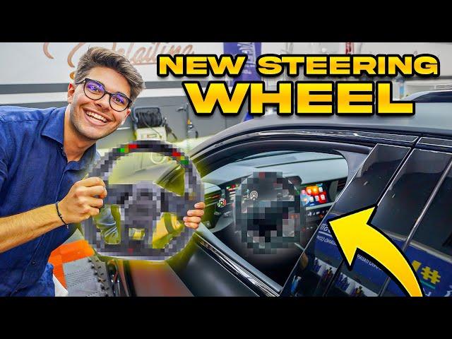 CUSTOM STEERING WHEEL INSTALL ON MY AUDI RS3 8Y!! 