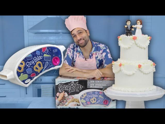 I Baked a WEDDING CAKE in an EASY-BAKE Oven