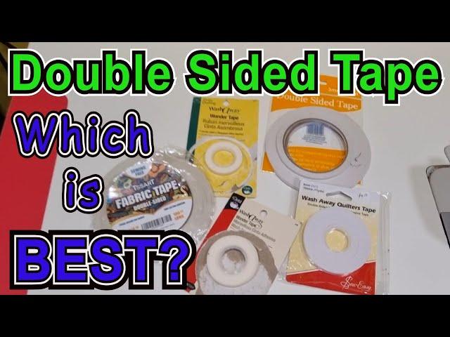 Double sided tape test results. No gummed up needles. Which is the best for your sewing machine?