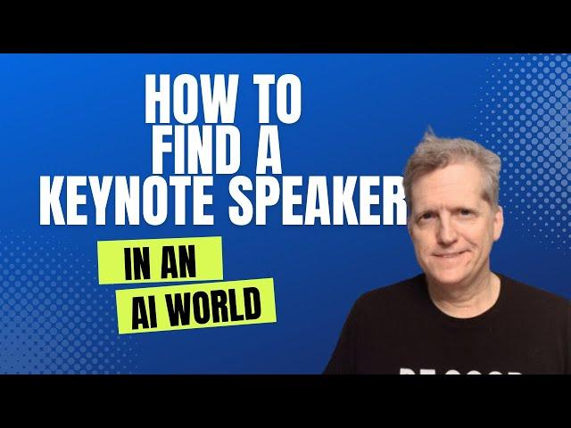 AI is Changing The Way We Find Speakers