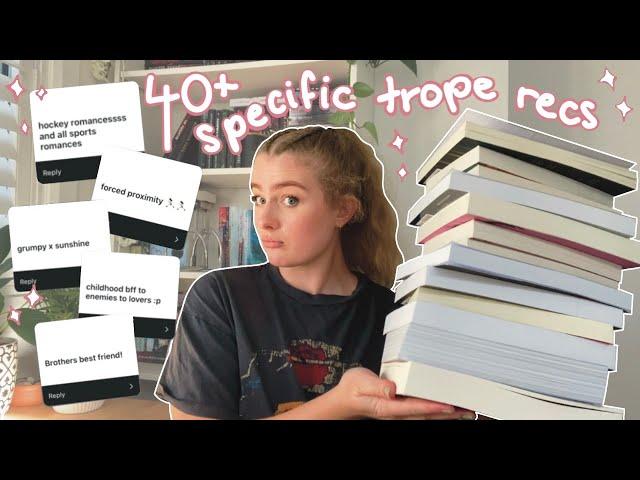 SPECIFIC ROMANCE BOOK RECS   || 40+ recommendations!