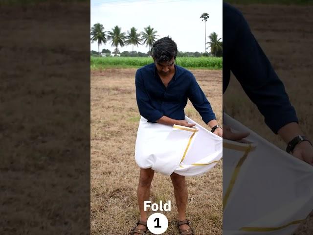 How to wear Dhoti in Tamilnadu Style for Pongal? 3 types of folding and Ramp walk in open filed