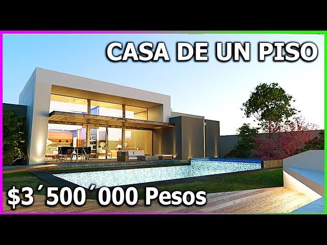 HERMOSA CASA DE UN PISO CON ALBERCA 4 RECAMARAS 311m2