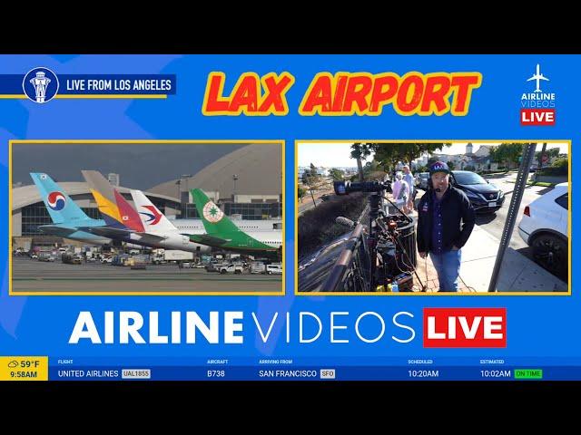 LIVE Los Angeles (LAX) Airport Plane Spotting (November 15th, 2024)