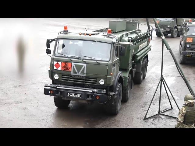 Delivery and storage of fuel in field storage facilities of the Russian Army