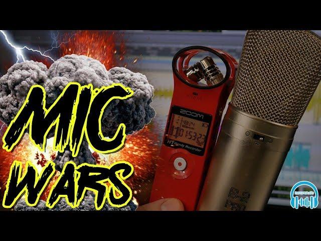 MIC WARS | Zoom H1 Mic vs. Large Diaphragm Condenser Mic 