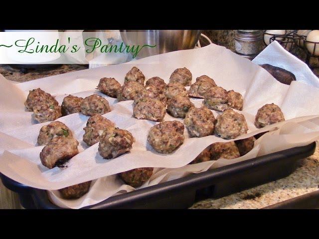 ~Prepping Ahead Italian Meatballs With Linda's Pantry~