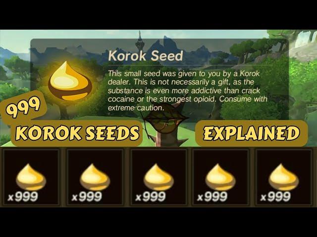 999 Korok Seeds Glitch Easy & Fast - Zelda Breath of the Wild #glitch #botw #zelda