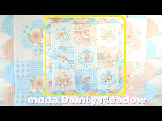 moda【Dainty Meadow】で作るミニタペストリー