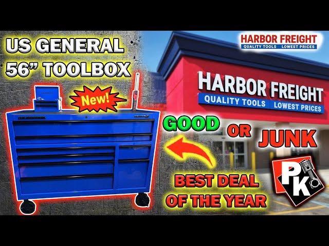 NEW HARBOR FREIGHT US GENERAL 56" TOOLBOX / BEST DEAL OF THE YEAR #harborfreight #toolbox #tools