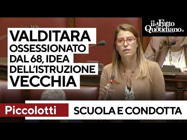 Piccolotti vs Valditara: "Ossessionato dal '68, la sua idea di scuola ci riporta al secolo scorso"