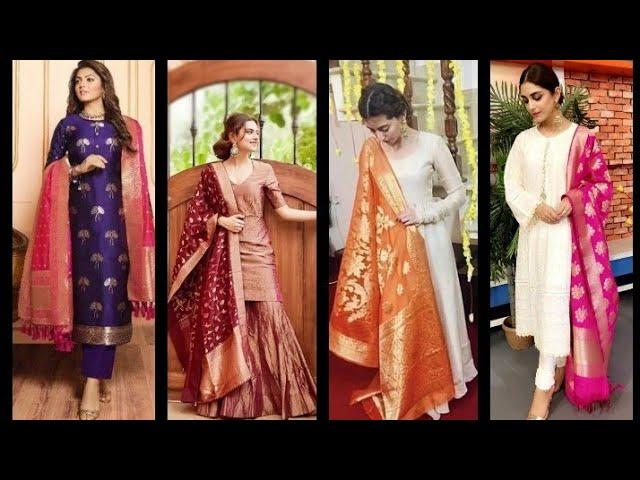 Katan dupatta dress //katan orna// latest dress for 2020