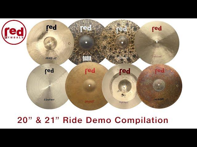 Red Cymbals 20" and 21" Ride Cymbal Compilation Demo