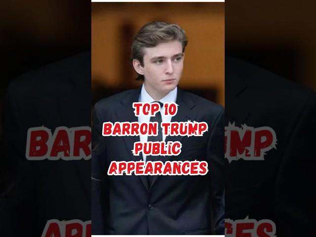 Top 10  BARRON TRUMP Most Jaw-Dropping Public Appearances Exposed #trump #usa  #barrontrump