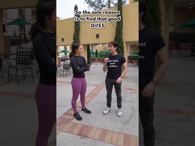 Prank interviewing UCLA sorority girl via outtapocketali tiktok