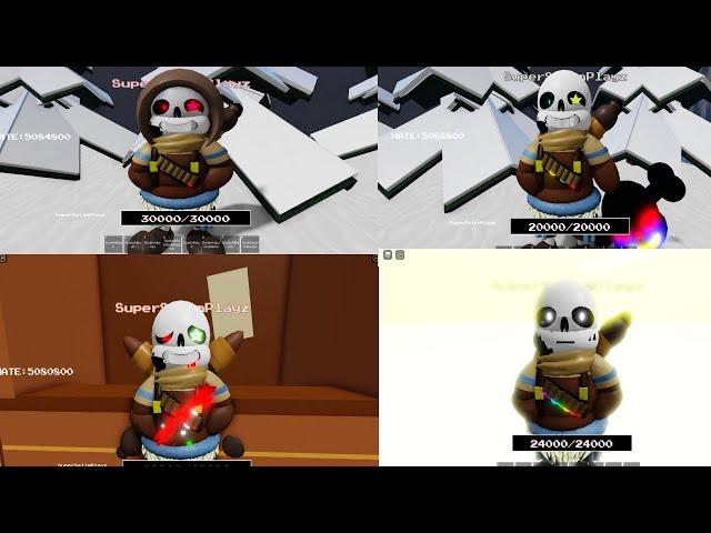 Ink Sans Phase 3 Uv Ink Sans, Ink Dust Sans, Insanity Ink Sans Showcase [Undertale Final Multiverse]