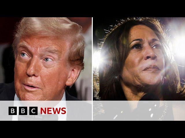 Donald Trump and Kamala Harris make final push for votes in US election | BBC News