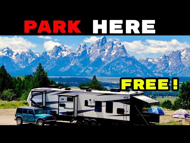 Grand Teton National Park FREE RV Camping! How We Find Free Campsites!