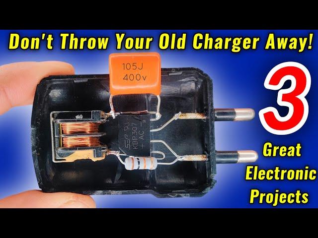 3 helpful Electronic Projects with Old Charger