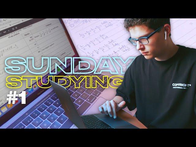 𝗦𝗨𝗡𝗗𝗔𝗬 𝗦𝗧𝗨𝗗𝗬𝗜𝗡𝗚 | #1 Getting Things Together (A Level Student Sunday Study Vlog)