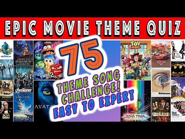 Guess The Movie Theme Song QUIZ CHALLENGE! (75 Tracks)