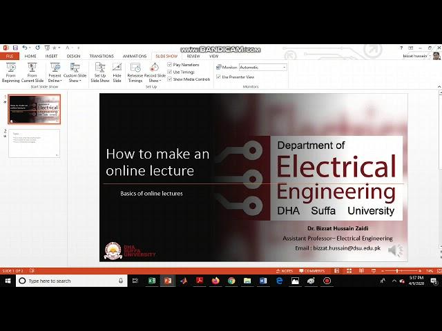 How to record Videos in Powerpoint |  How to create online lectures | Online Teaching & Learning  |