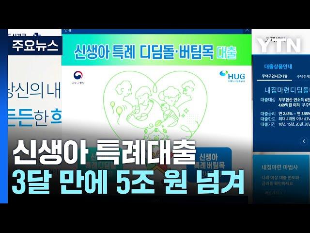 신생아 특례대출 신청 5조 원 넘어...소득 기준 완화 / YTN