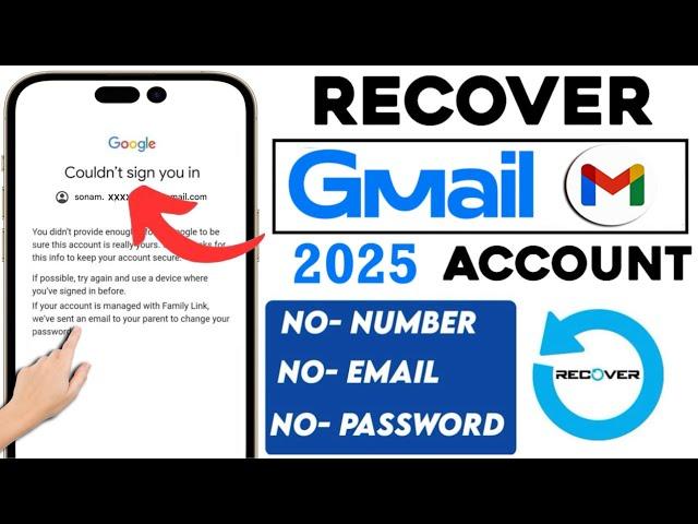 How To Recover Gmail Password without Phone Number And Recovery Email Step by Step 2025