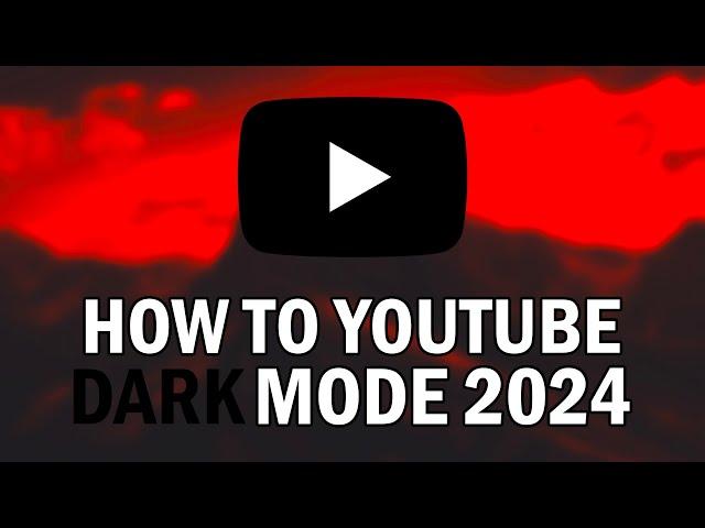 How To Turn ON YouTube Dark Mode On PC 2024 (How To Enable Dark Theme On YouTube PC 2024)