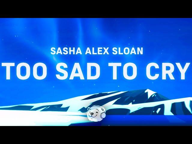 Sasha Alex Sloan - Too Sad To Cry (Lyrics)