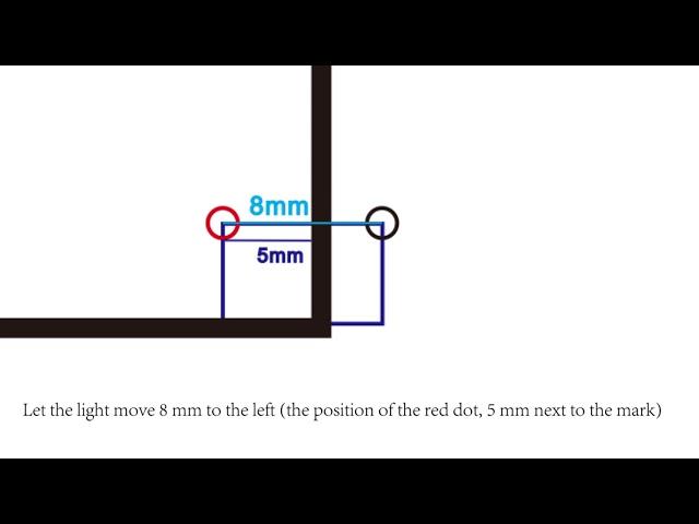 Toyocut tutorial-Mark 1 scan failed(sensor light on the right of mark line)