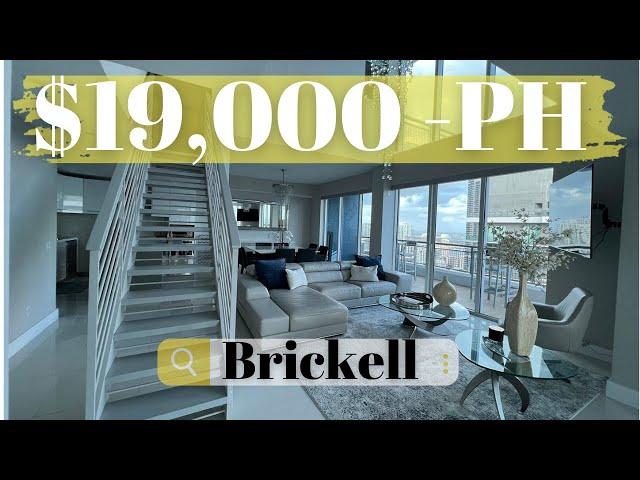 What $19,000 gets YOU in Miami | Brickell Apartments Tour | 2 story PH | Furnished | Infinity