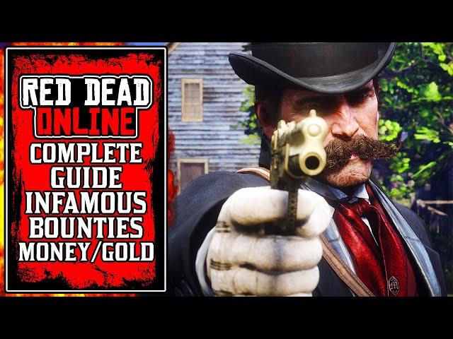 How To Make TONS of MONEY & GOLD FAST With The New INFAMOUS Bounties in Red Dead Online (RDR2)
