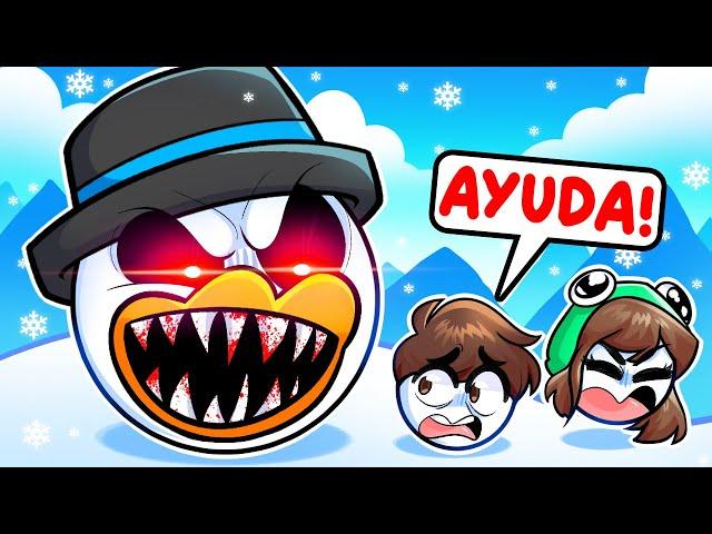 No te DEJES COMER En El SIMULADOR DE BOLAS DE NIEVE de Roblox!