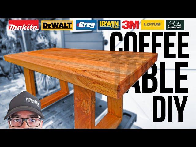 Butcher Block Coffee Table Easy Build - 4mins edit