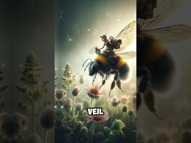 Fairy Explorer on a Bumblebee #wildlife #animals #animation