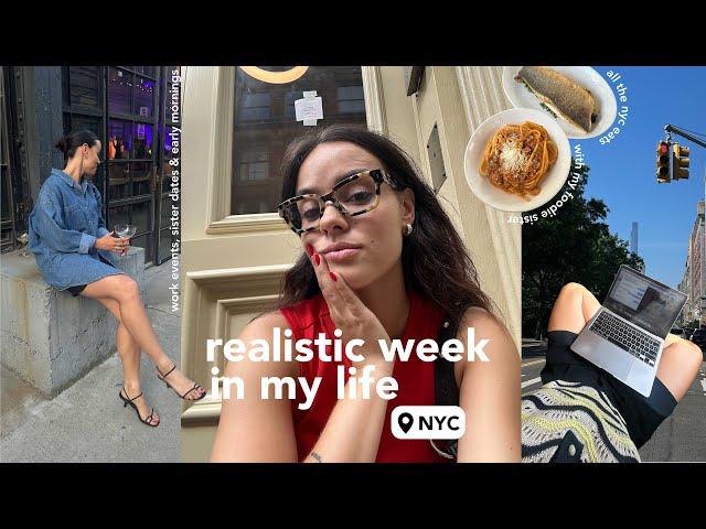 a realistic week in my life in nyc | work events, sister dates & early mornings