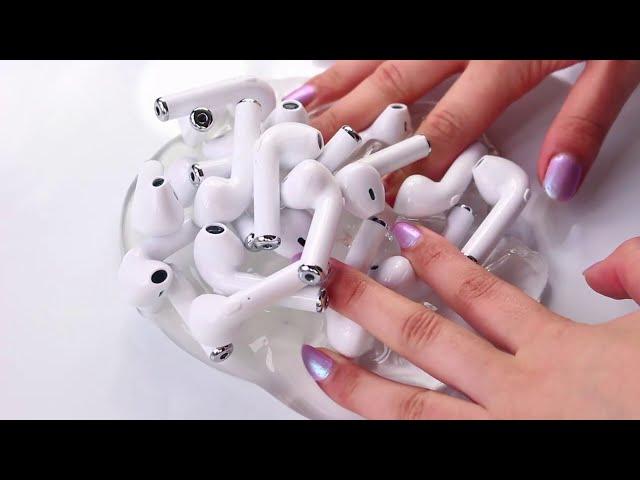 Mixing AIRPODS into Slime $1000 wasted Talisa Tossell