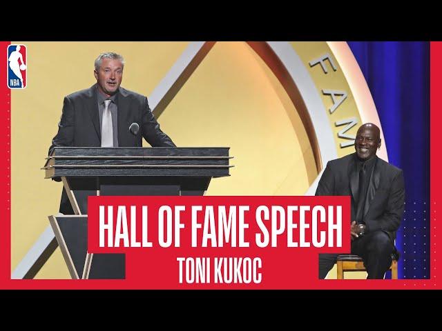 "I would like to thank Michael Jordan for kicking my butt" | TONI KUKOC Hall of Fame Speech