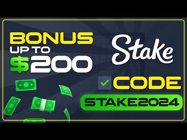 STAKE PROMO CODE: "STAKE2024" — UP TO $200 DEPOSIT BONUS and VIP BENEFITS on Stake. Promocode review