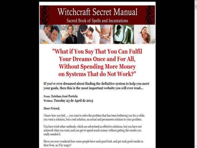 Witchcraft Secret Manual. 75% - Great Sales! review
