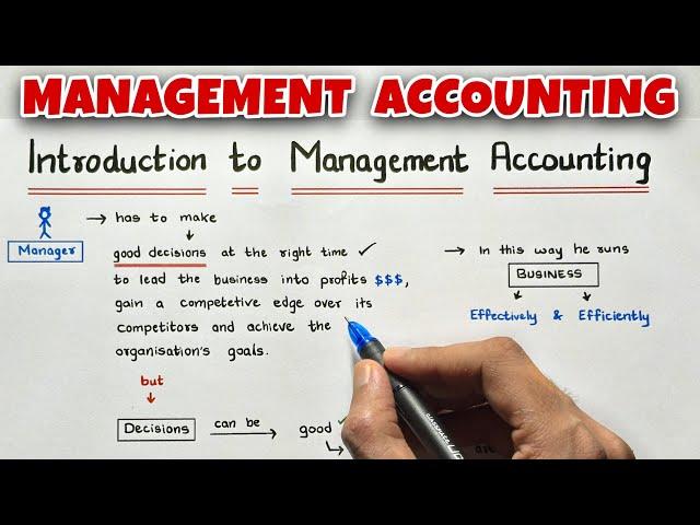 Introduction to Management Accounting - B.COM / BBA / MBA - By Saheb Academy