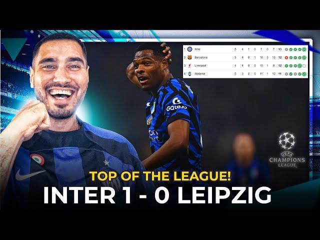 TOP OF THE LEAGUE! INTER 1 vs 0 RB LEIPZIG Match Reaction!