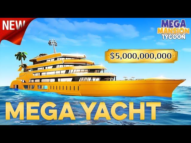 Mega Mansion Tycoon Yacht ($5 Billion) | in Roblox  #roblox  #gaming