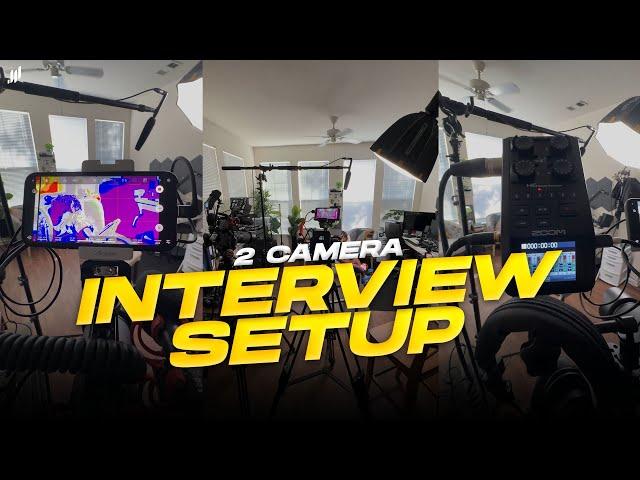 2 Camera Interview Setup