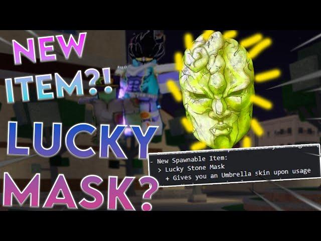 [YBA] New item being added this update (Lucky Stone Mask)