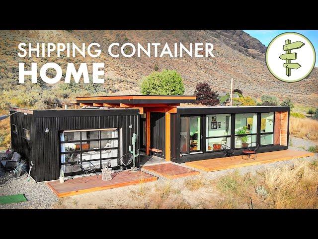 Living in an Ultra-Modern Shipping Container Home - Built with 4 x 20ft Used Containers